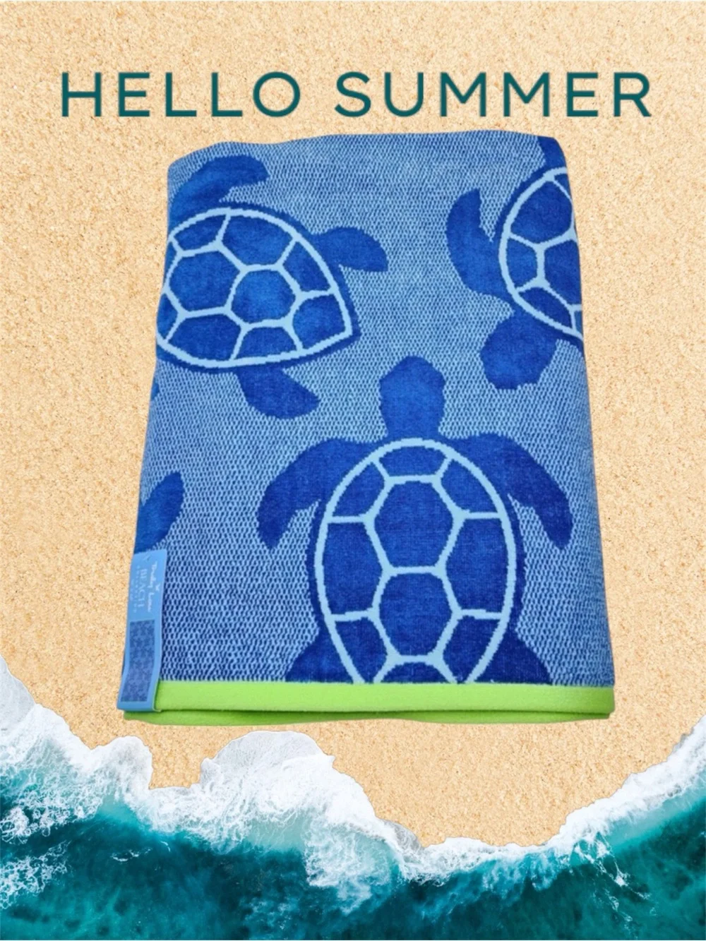 🆕 Truly Lou Turtle Beach Towel